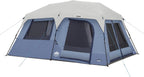 CORE 10 Person Instant Cabin Tent | Large Multi Room Family Pop Up Tent for 2 Minute Camp Setup | Included Storage Pockets for Camping Accessories