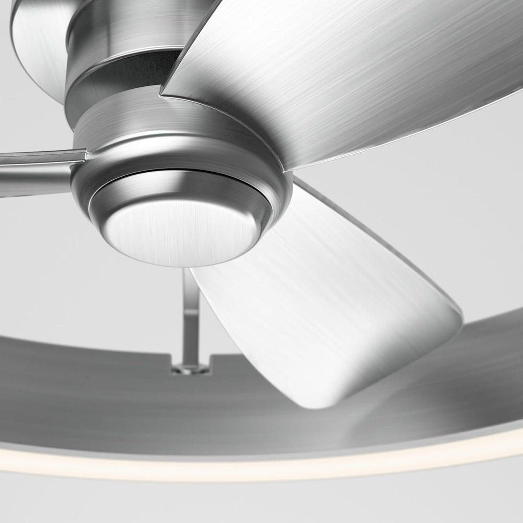 Artika Edwin 25"" LED Chandelier Ceiling Fan, Silver
