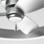 Artika Edwin 25"" LED Chandelier Ceiling Fan, Silver