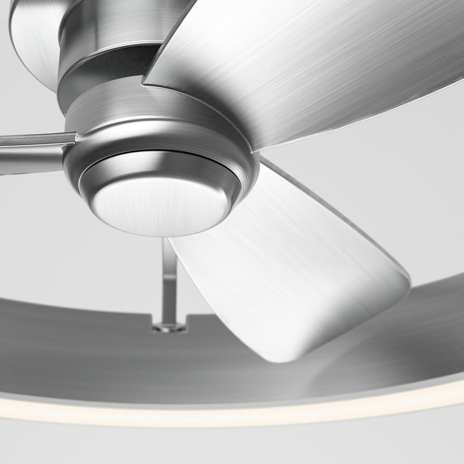 Artika Edwin 25"" LED Chandelier Ceiling Fan, Silver