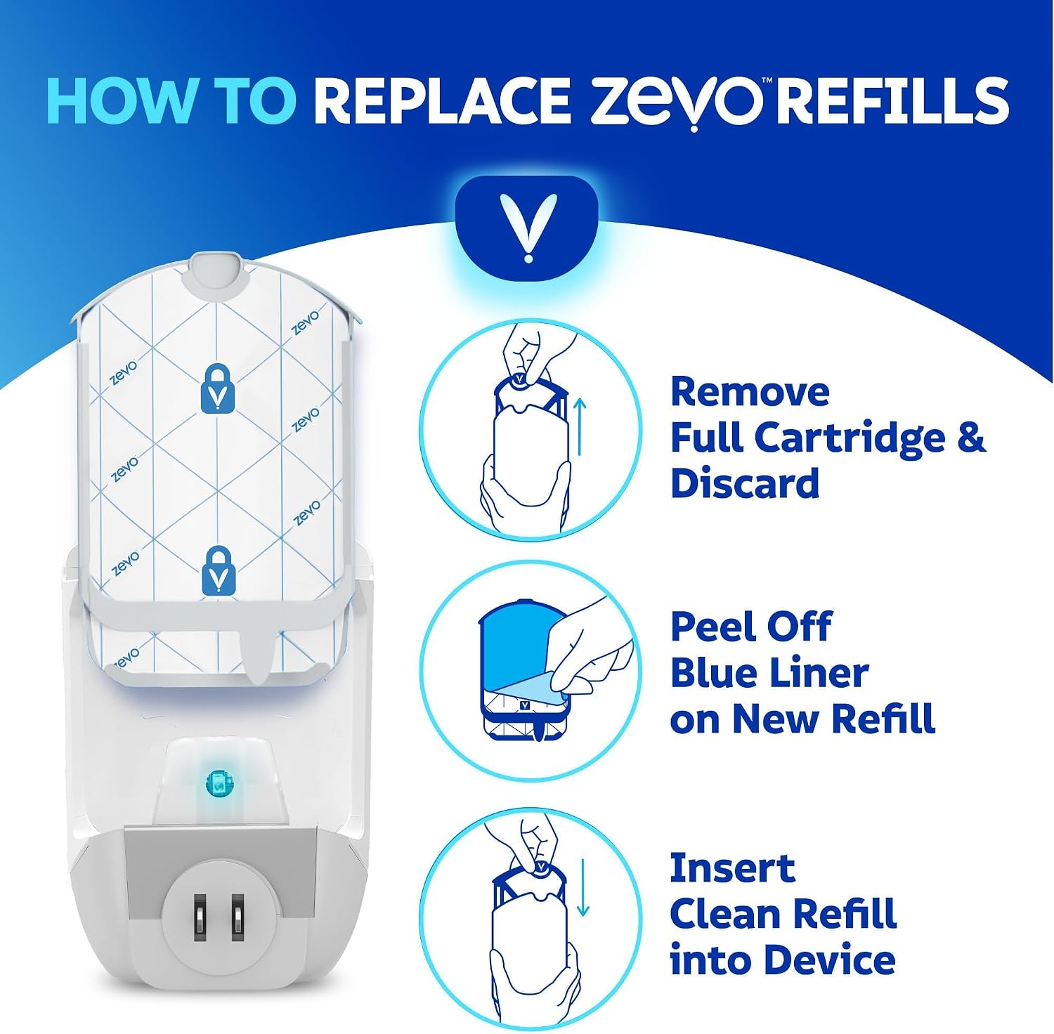 Zevo Trap & Lock Refills, 24/7 Continuous Catch, 12 count