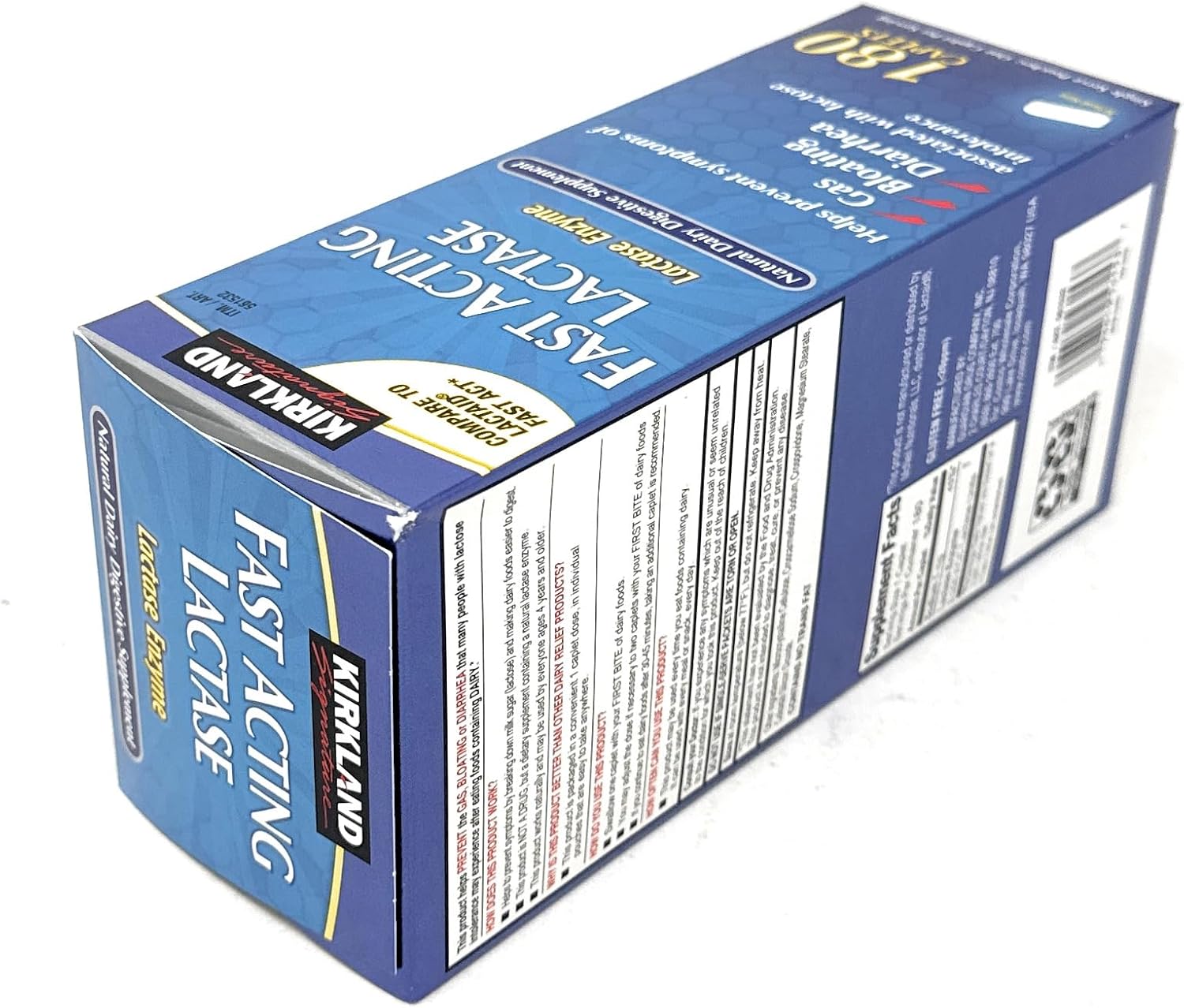 Kirkland Signature Fast Acting Lactase - 180 Caplets
