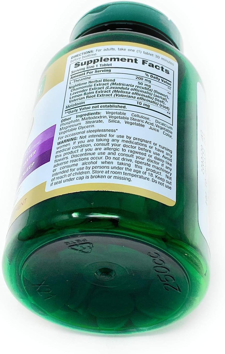 Nature's Bounty Sleep3 10mg. Melatonin, 120 Tablets