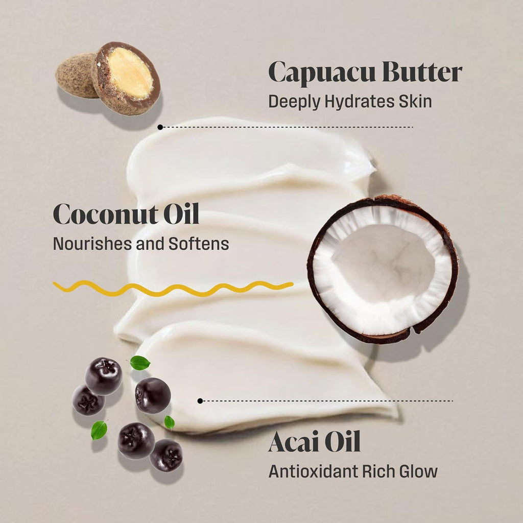 Nutrius | Brazilian Body Butter Cream 2-Pack | Smooth, Fast-Absorbing, Non-Greasy | Infused With Cupuacu Butter