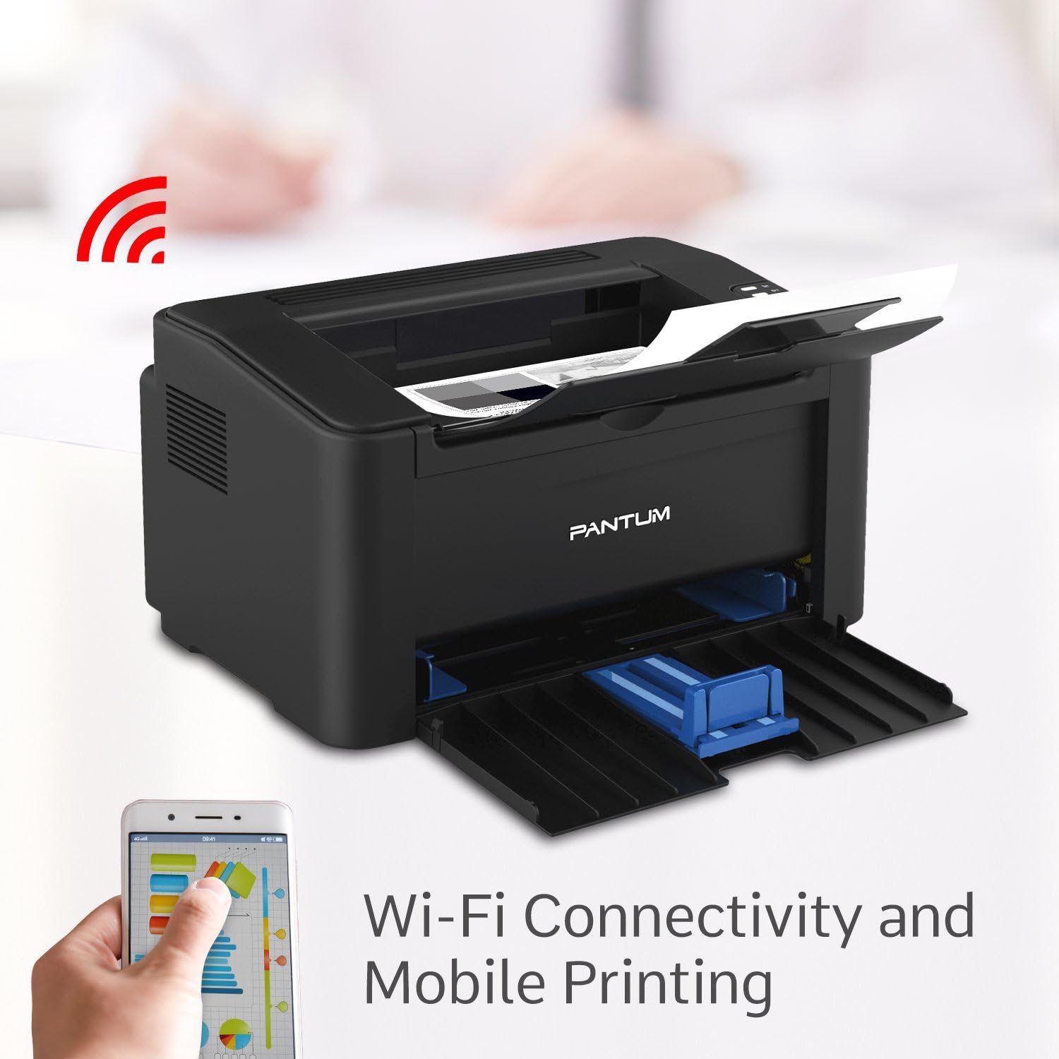 PANTUM PantumP2502W Monochrome Laser Printer Home Office School Student Mobile Wireless Printing- Small