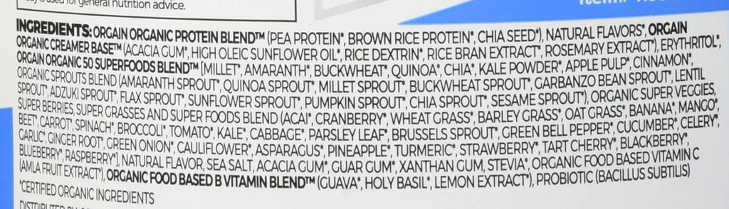 Orgain Organic Protein & Super Foods, 2.70 Lb