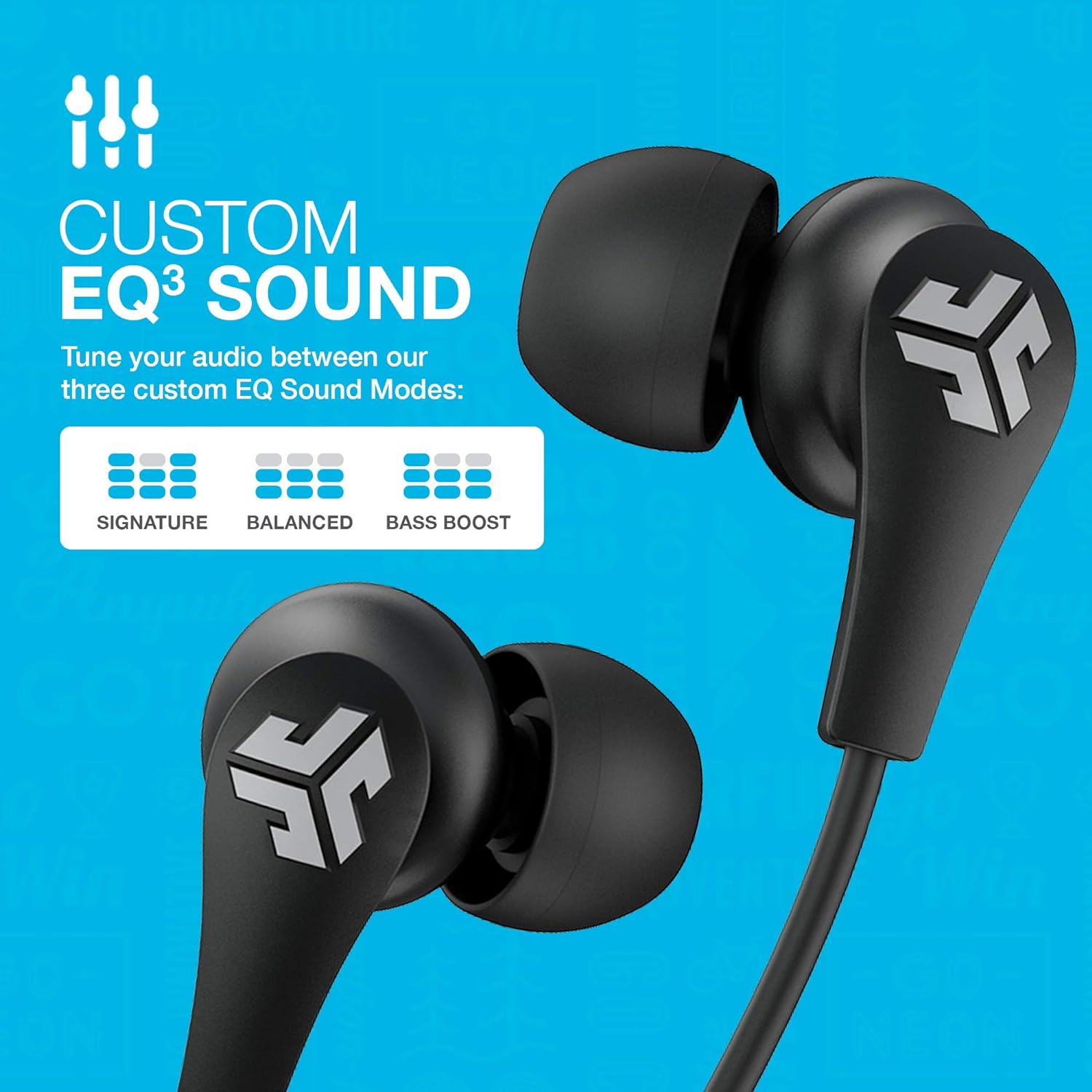 JLab JBuds Pro Bluetooth Wireless Signature Earbuds, Titanium 10mm Drivers, 10-Hour Battery Life, Music Controls, Noise Isolation, Bluetooth 4.1 Extra Gel Tips and Cush Fins, Graphite/Blue