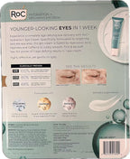 ROC Hydration+ Replumping Eye Cream packaging with text and images of the product.
