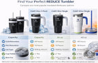 REDUCE 24 oz. Cold1 Tumbler, 2-Pack (Black & whitish)