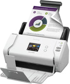 Brother Wireless High-Speed Desktop Document Scanner, ADS-2700W, Touchscreen LCD, Duplex Scanning