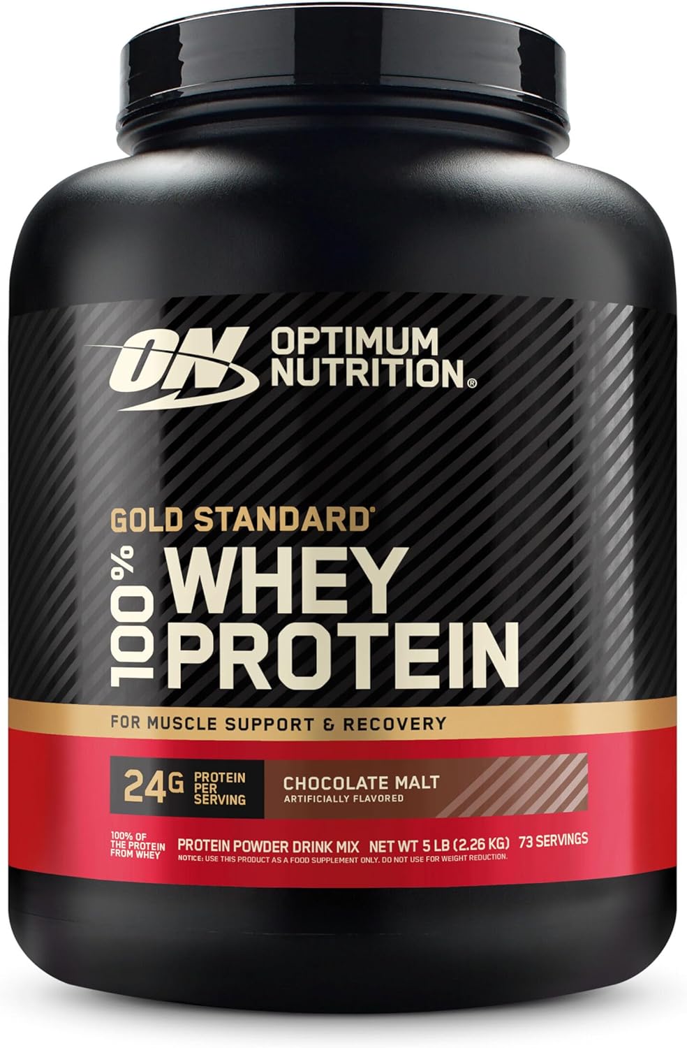 Optimum Nutrition 100% Gold Standard Whey Protein Powder - Protein Powder with a Blend of Hydrolyzed, Isolate & Whey - for Muscle Recovery - S'Mores, 5.64 lb (80 Servings)
