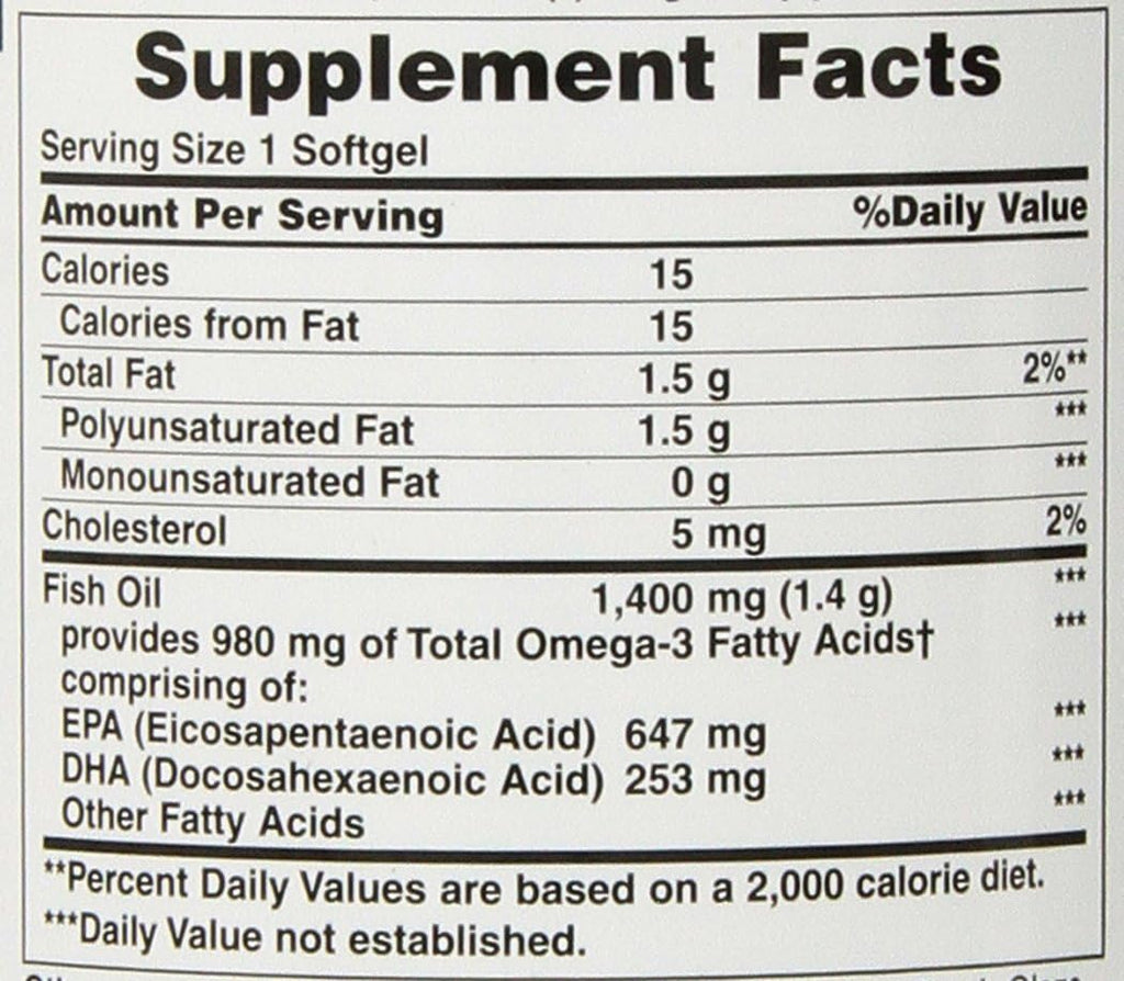 Natures Bounty Fish Oil