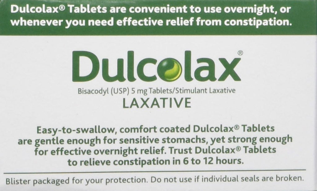 Dulcolax Laxative - 5 mg - 200 Comfort Coated Tablets