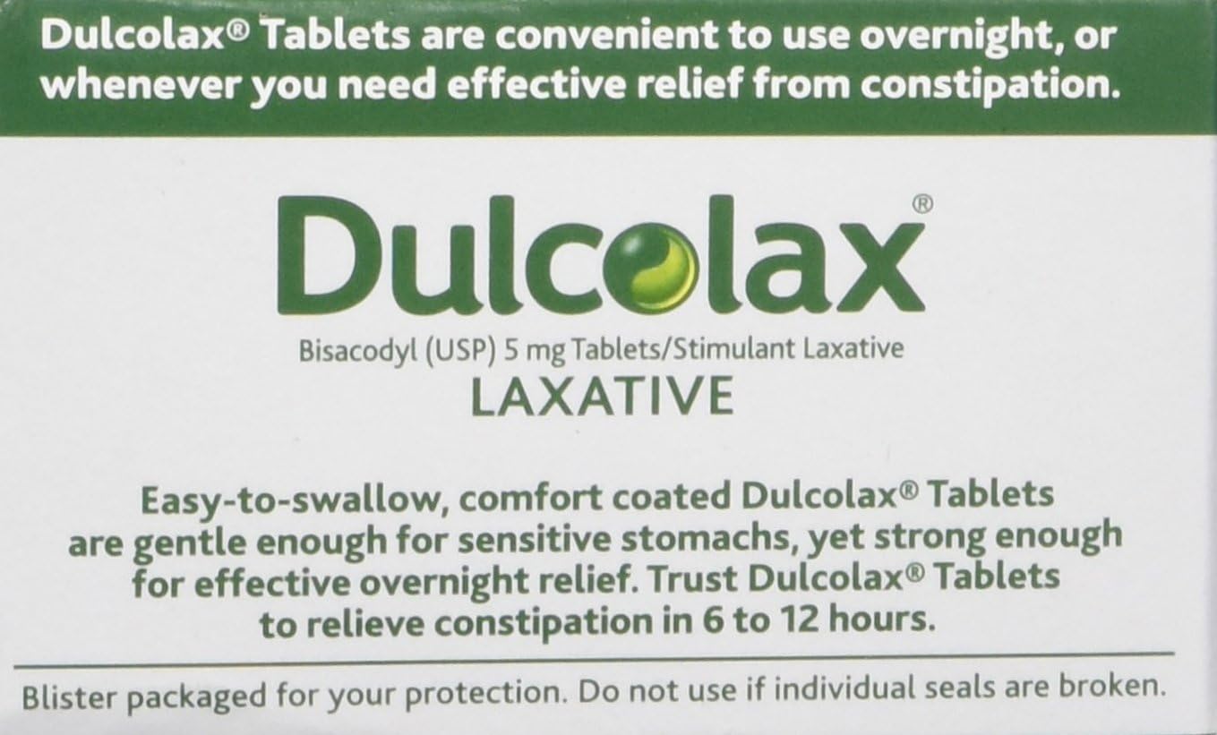 Dulcolax Laxative - 5 mg - 200 Comfort Coated Tablets