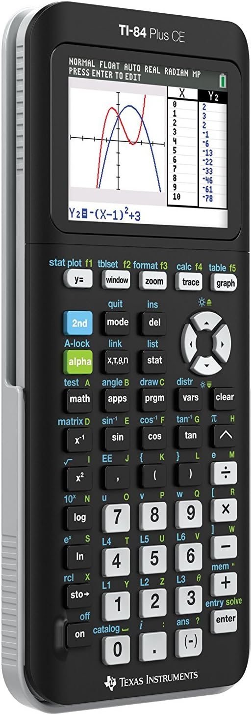 Texas Instruments TI-84 Plus CE Graphing Calculator, Black