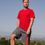 ThermoFlask Bottle with Spout Lid - Stainless Steel Water Bottles with Double-Wall Insulation & BPA-Free Spout Lids - Leak-Proof Reusable Bottles & Lids - 24 oz, Firecracker / Shadow (2 Pack)