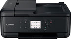 Canon PIXMA TR7520 All-In-One Wireless Home Photo Office All-In-One Printer with Scanner, Copier and Fax: Airprint and Google Cloud Compatible, Black, Works with Alexa