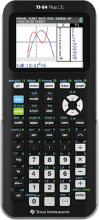 Texas Instruments TI-84 PLUS CE Graphing Calculator, Black (Frustration-Free Packaging) (84PLCE/PWB/2L1/A)