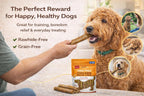 Dog Chews Rawhide-Free - Chicken Dental Treats for Large Dogs, Grain-Free Digestible Chews, 10 Pack 7" Rolls by Rewardables (2.4lb)