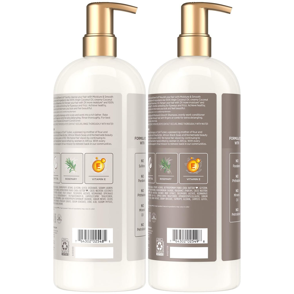 SheaMoisture Shampoo & Conditioner Set, Moisture & Smooth, 34 Oz Ea