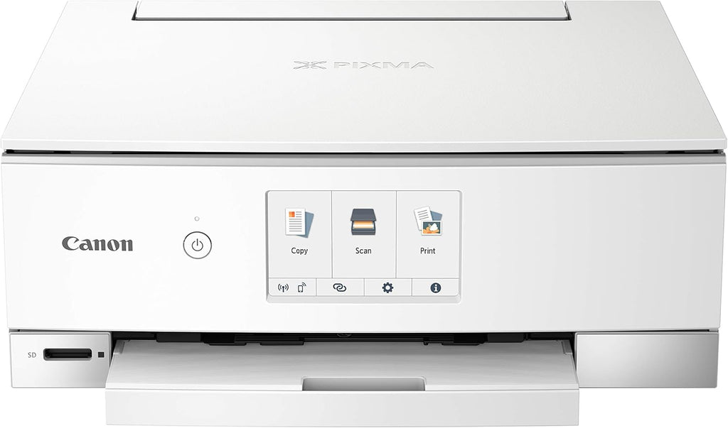 Canon TS8320 All in One Wireless Color Printer, Copier, Scanner, Home Inkjet Printerwith Mobile Printing, White, Works with Alexa