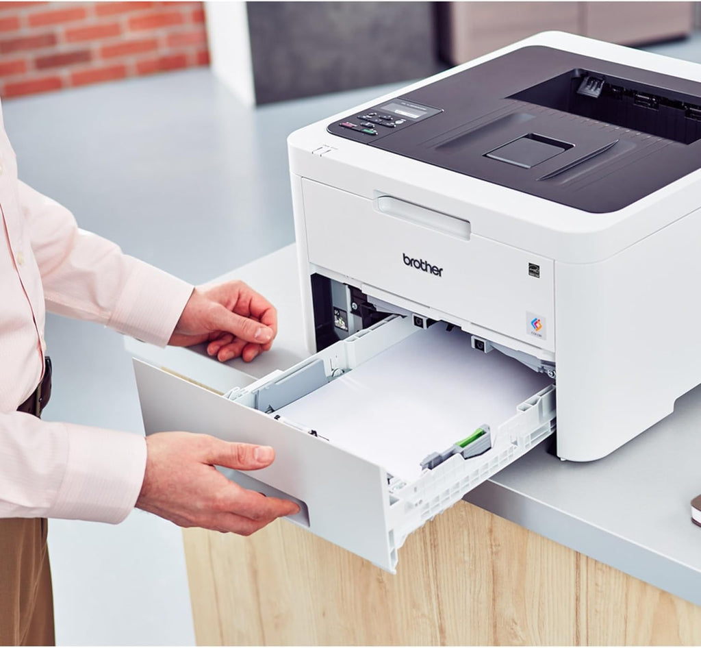 Brother HL-L3230CDW Compact Digital Color Printer Providing Laser Printer Quality Results with Wireless Printing and Duplex Printing, Amazon Dash Replenishment Ready, White
