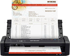 Epson ES-300WR Wireless Color Portable Duplex Document Scanner Accounting Edition for PC and Mac Auto Doc Feeder (ADF)