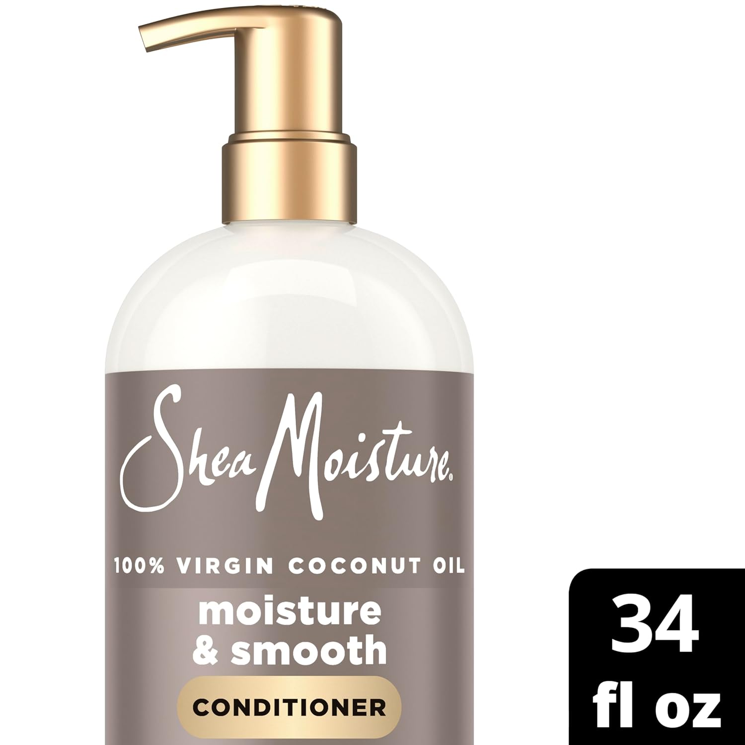 SheaMoisture Conditioner, Moisture & Smooth for Wavy, Curly Hair Strengthening & Frizz Control, 34 Oz Ea