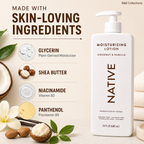 Natives Moisturizing Lotions Coconut & Vanilla, 23 fl oz, Plant-Based Moisturizers with Shea Butter & Niacinamide, Hand & Body Lotion, 2 Pack