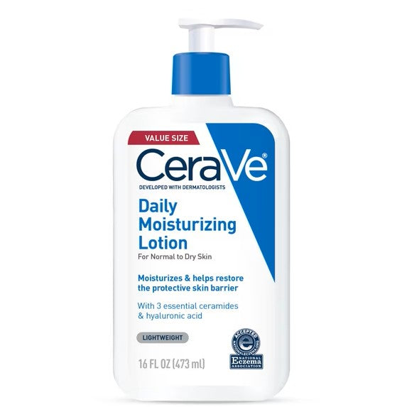 CeraVe Daily Moisturizing Lotion, Normal to Dry Skin, 16 fl oz, 2-pack