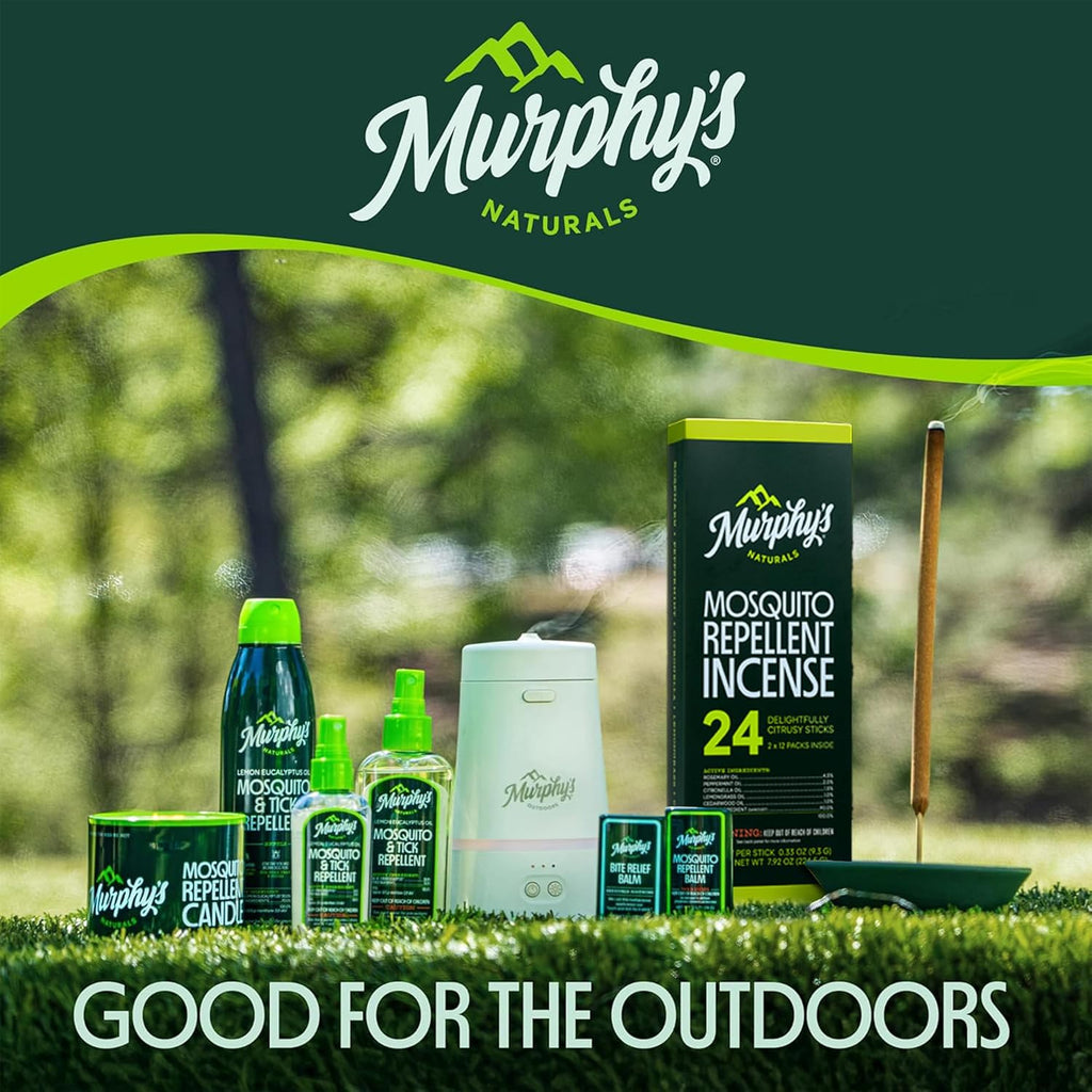 Murphy’s Naturals Mosquito & Tick Repellent, Plant-Based DEET-Free Spray, Outdoor Essentials Kit 3-Pack, 1x4-ounce + 2x2-ounce Pumps, Limited Edition