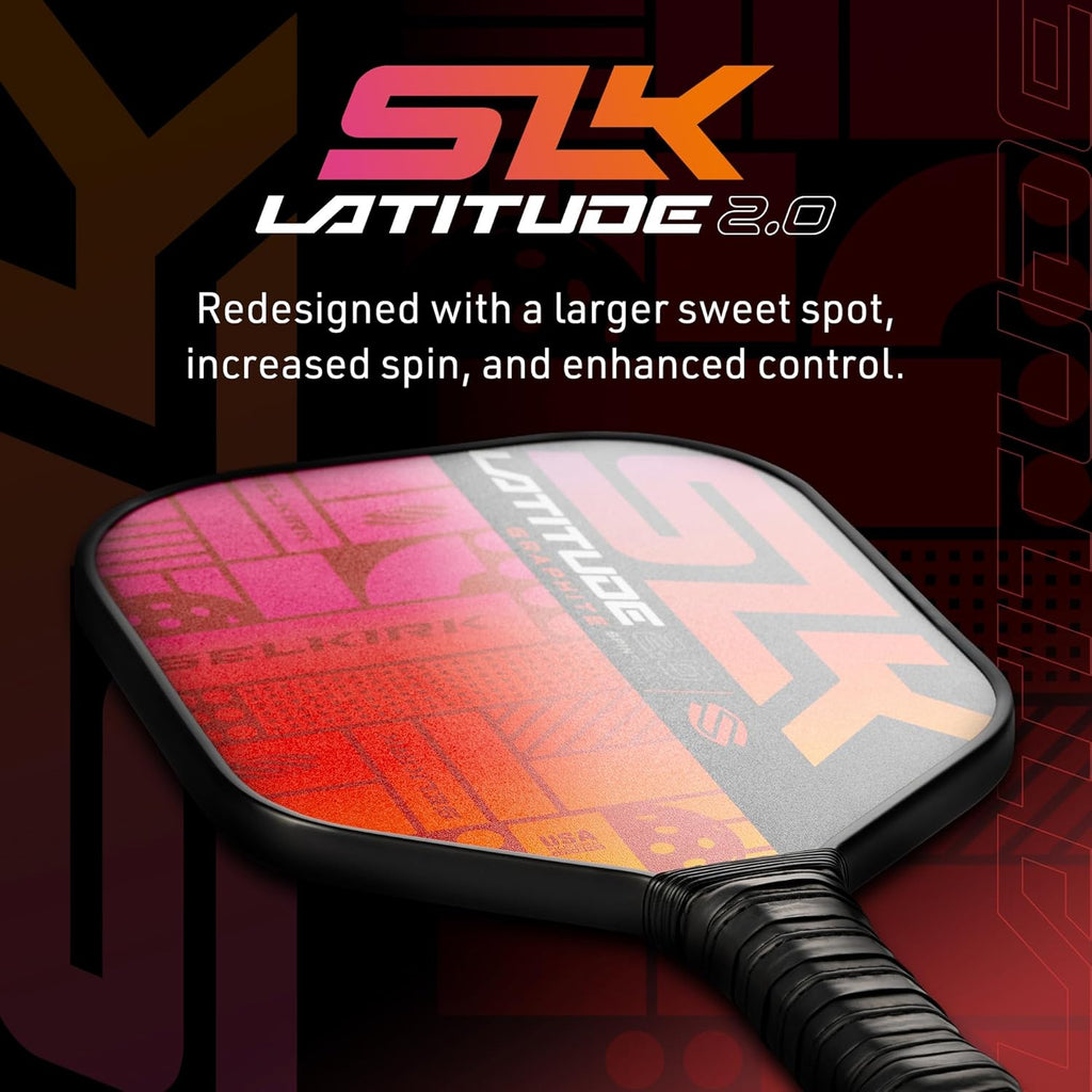 Selkirk Sport 2024 SLK Latitude 2.0 Pickleball Paddle | G4 Graphite Pickleball Paddle Face | Rev-Core+ Technology with SpinFlex Surface | Redesigned for Performance and Control
