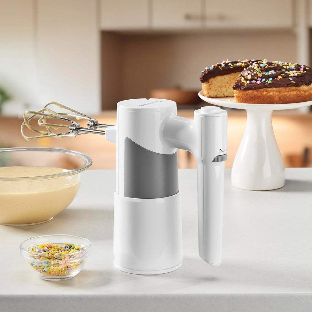 Cuisinart 5 Speed Hand Mixer with Storage Case, White, HM-150S