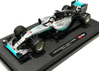 Bburago Mercedes AMG F1 W07 Hybrid Petronas Lewis Hamilton 2016 1/18 Diecast Model Car