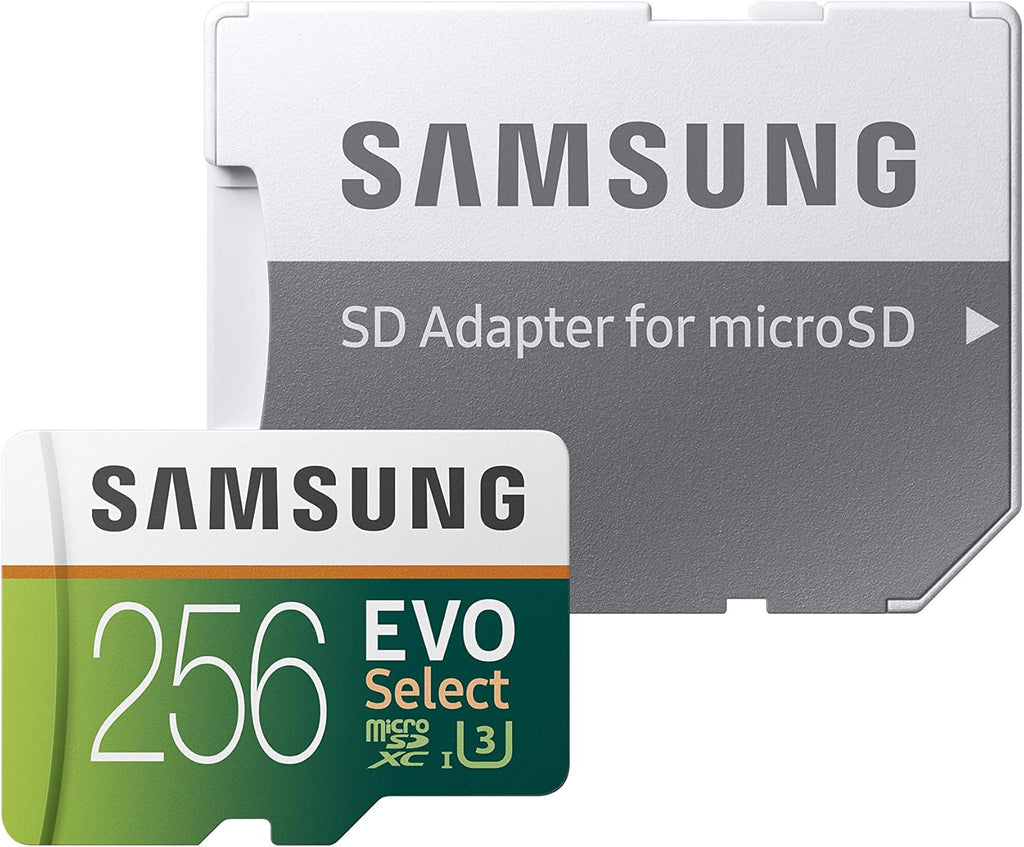 SAMSUNG (MB-ME256GA/AM) 256GB 100MB/s (U3) MicroSDXC EVO Select Memory Card with Full-Size Adapter