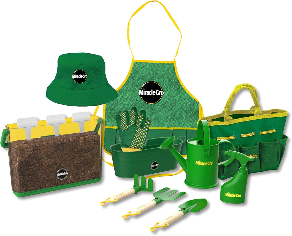 Red Toolbox Kids' Garden Tool Set Childrens 23-Piece Gardening Kit, Hands-on Learning Experience for Kids 3+