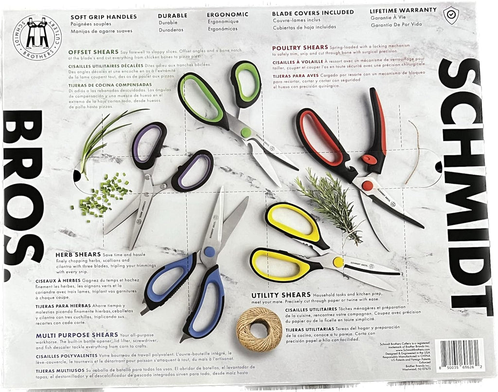 HGB Schmidt Bros 5 - Piece Soft Grip Stainless Steel Shears Set