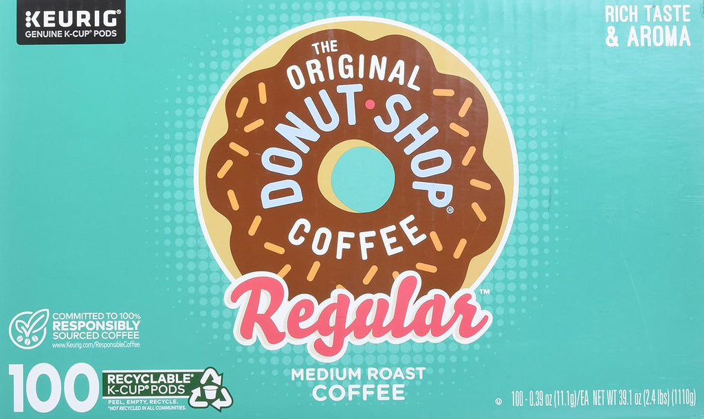 Green Mountain Coffee The Orginal Donut Shop Coffee, 100Count (Packaging May Vary)