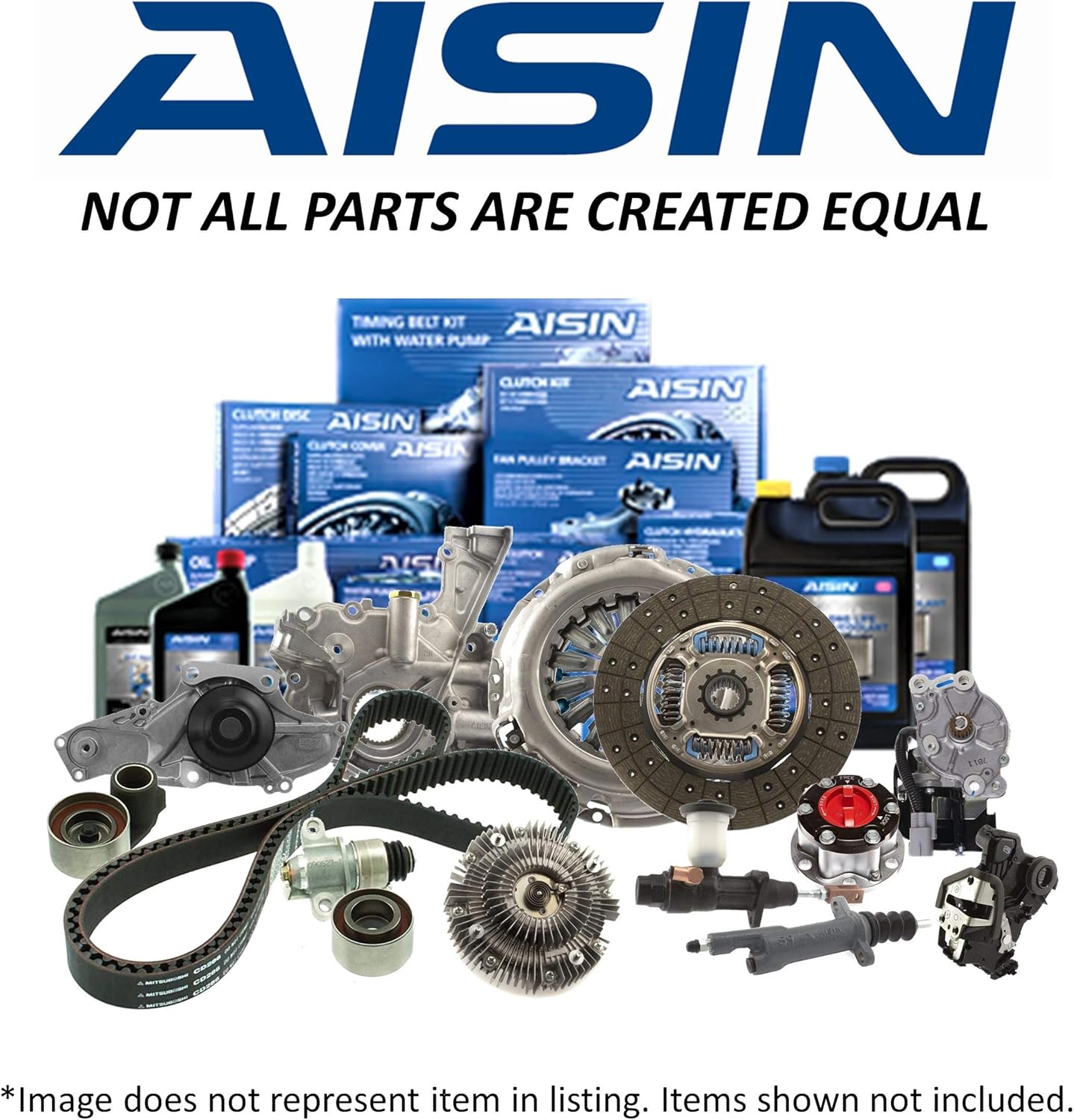 AISIN GENUINE TKH-002 Engine Timing Belt Kit with Water Pump - Compatible with Select Acura MDX, RDX, RL, RLX, TL, TLX, TSX, ZDX Honda Accord, Crosstour, Odyssey, Pilot, Ridgeline Saturn Vue