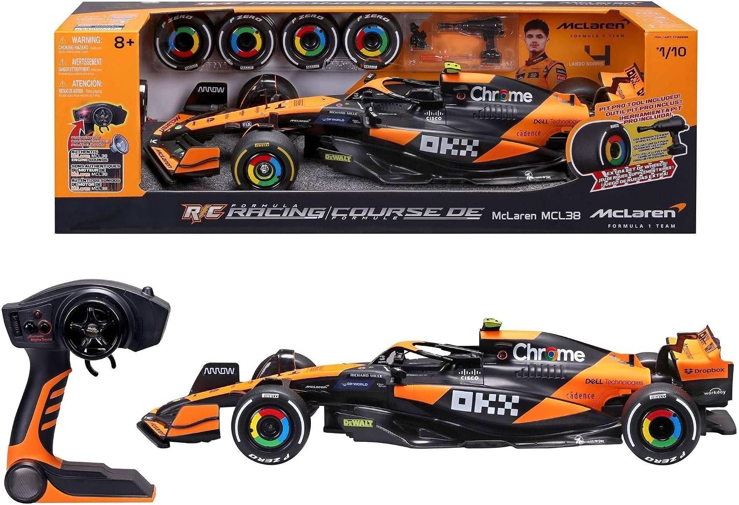 Maisto Tech RC F1 1:10 - Lando Norris #4 - McLaren MCL38 Miami Grand Prix 2024