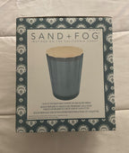 Sand+Fog Beach Walk Scented Soy Wax Blend Candle, 57 oz, with Wood Lid and 3 Cotton Wicks