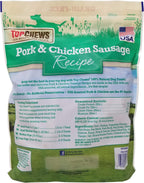 Top Chews Pork & Chicken Sausage Dog Treats, 100% Natural (36 Oz, 2.25 LBS)