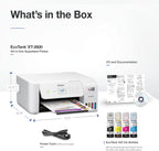 Epson EcoTank ET-2800 Wireless Color All-in-One Cartridge-Free Supertank with Scan and Copy, The Ideal Basic Home Printer - White