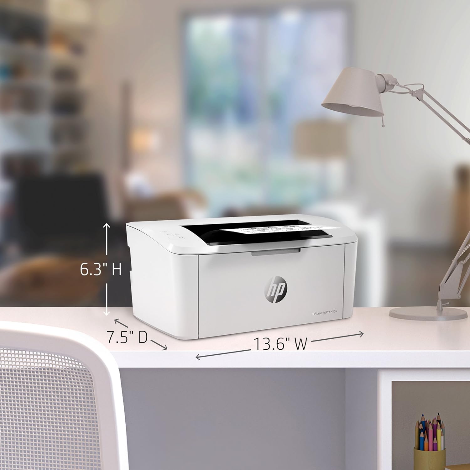 HP LaserJet Pro M15w Wireless Monochrome Printer, Works with Alexa (W2G51A)