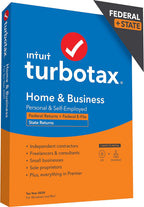 [Old Version] TurboTax Home & Business Desktop 2020 Tax Software, Federal and State Returns + Federal E-file [Amazon Exclusive] [PC/Mac Disc]