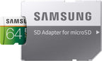 Samsung EVO Select 64GB microSDXC UHS-I U1 100MB/s Full HD & 4K UHD Memory Card with Adapter (MB-ME64HA)