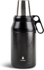 Manna Stack Stainless Steel Insulated Growler - 64 Oz - Onyx
