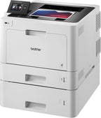 Brother Business Color Laser Printer, HLL8360CDWT, Wireless Networking, Automatic Duplex Printing with Lower Paper Tray,Works with Alexa, White