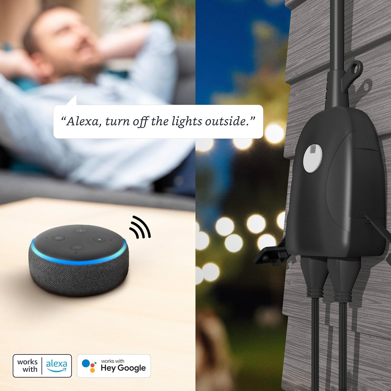 Feit Electric 120V 15A Smart Wifi Enabled Dual Outlet Wall Plug