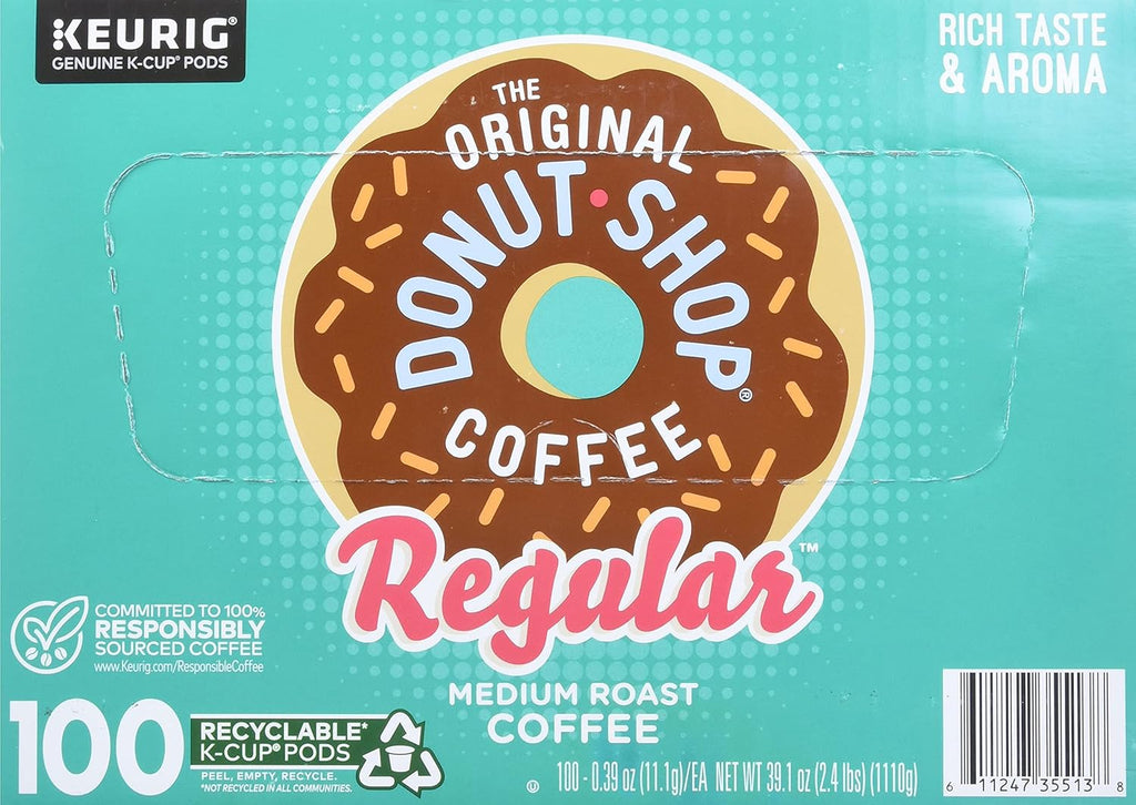 Green Mountain Coffee The Orginal Donut Shop Coffee, 100Count (Packaging May Vary)